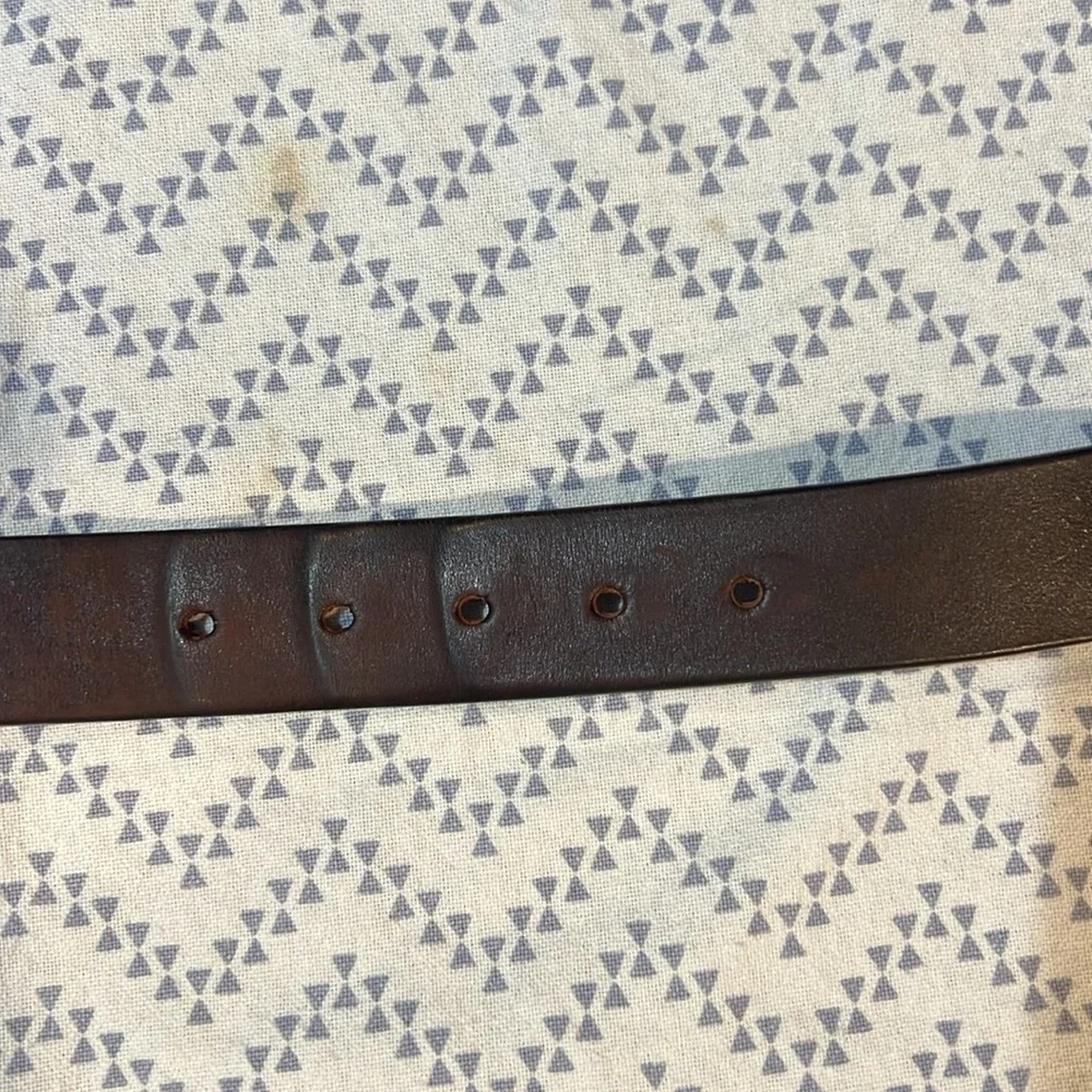 Winchester 38 Brown Leather 12 Gauge Shot Gun Shell Belt Brass Buckle USA